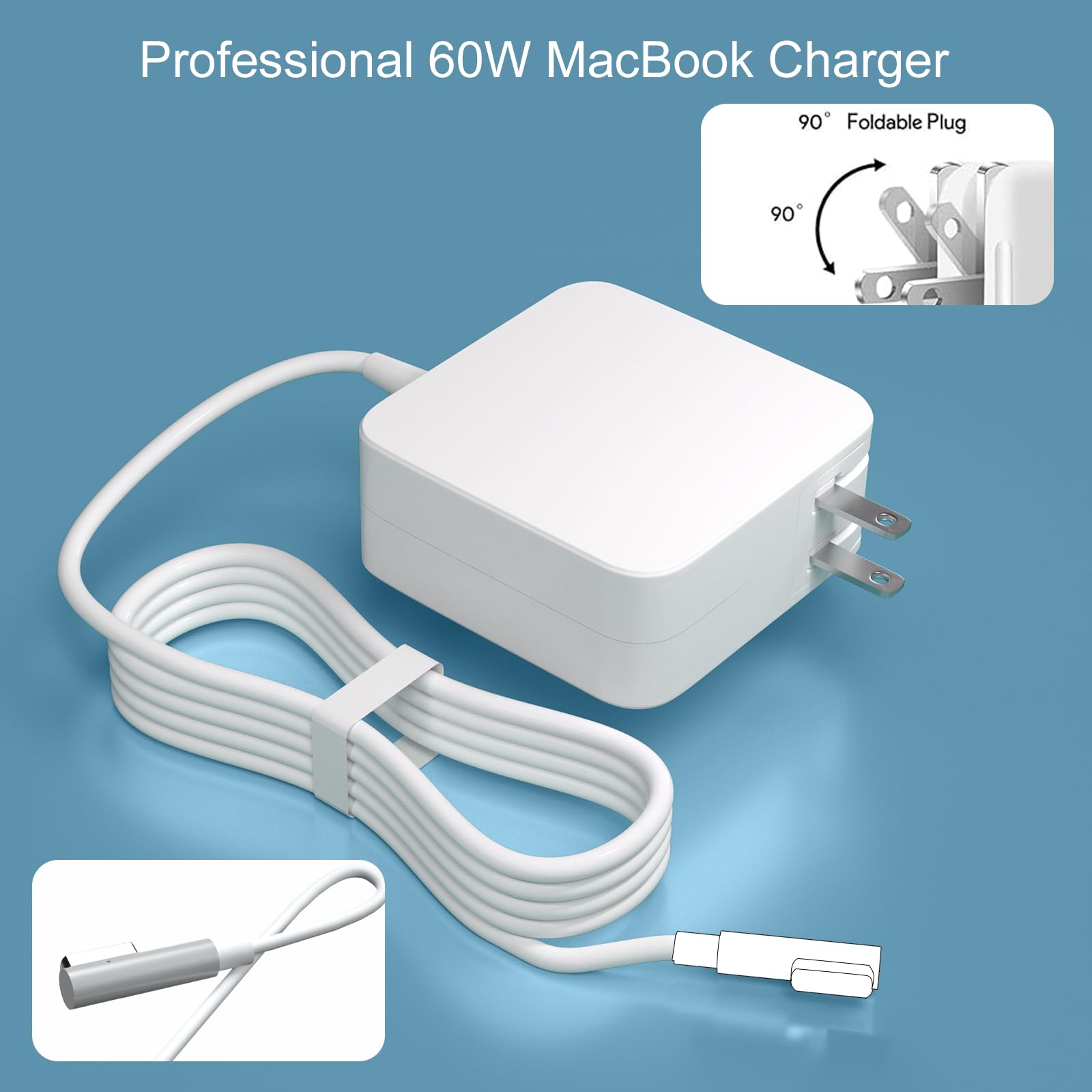 Amazon.com: Eokoowo Charger Compatible with Mac Book 60W Power